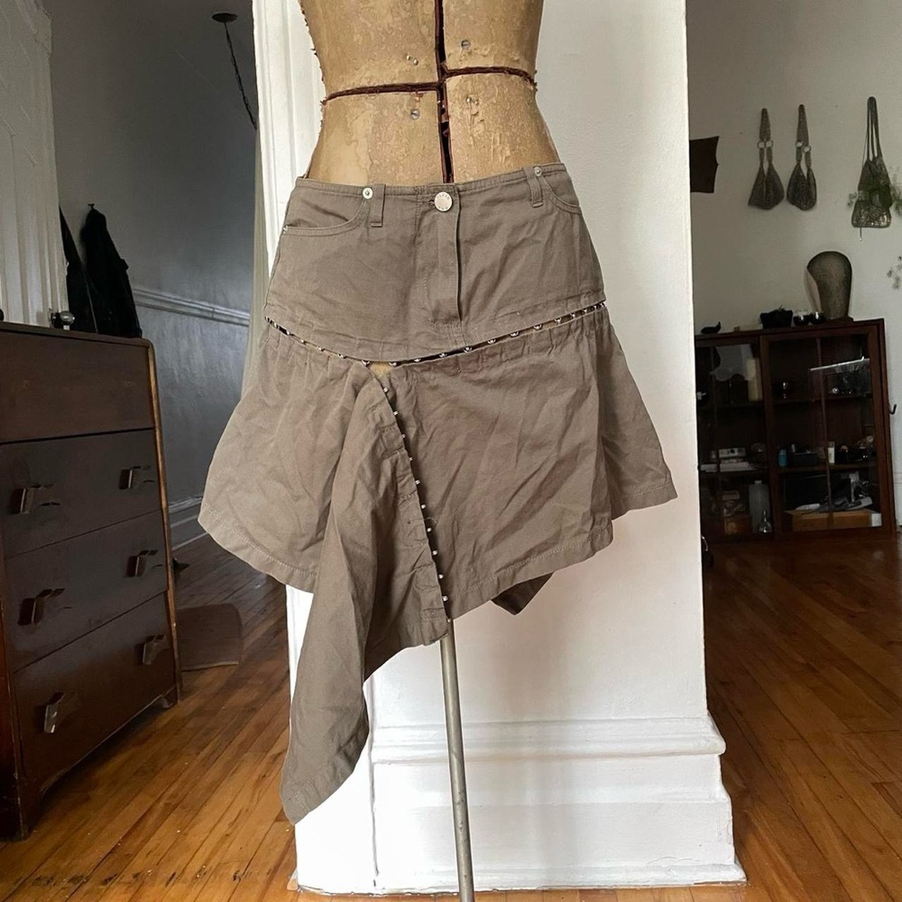 Plein Sud Asymmetrical Tan Skirt